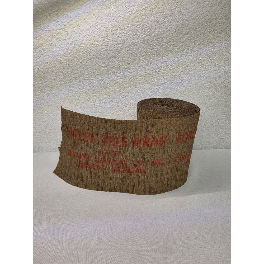 Vintage Forcel’s Tree Wrap Roll Carajon Chemical Co Fremont MI READ